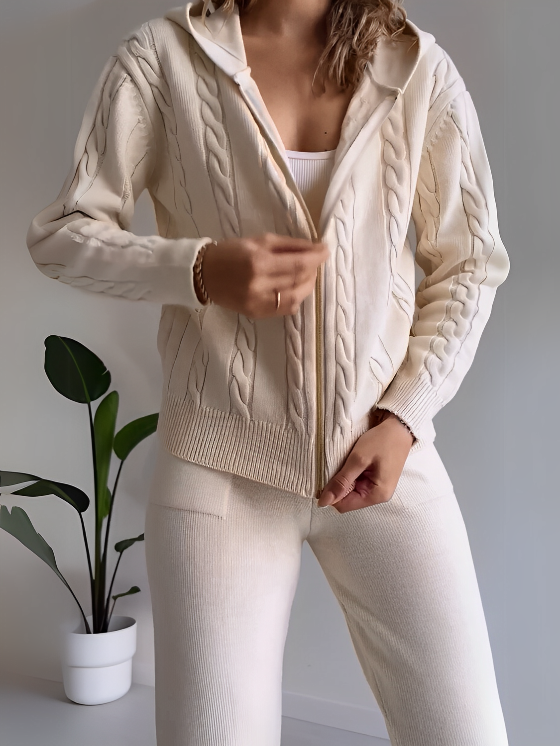 Ciara Set Jasje + Jogger Textuur & Comfort